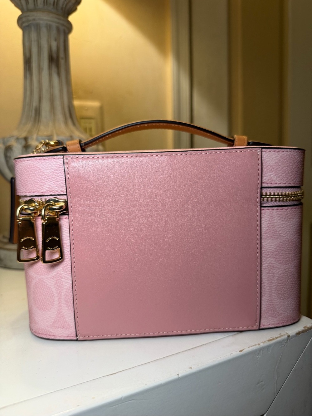 Powder Pink Coach Vanity Case - Picture 3 of 5